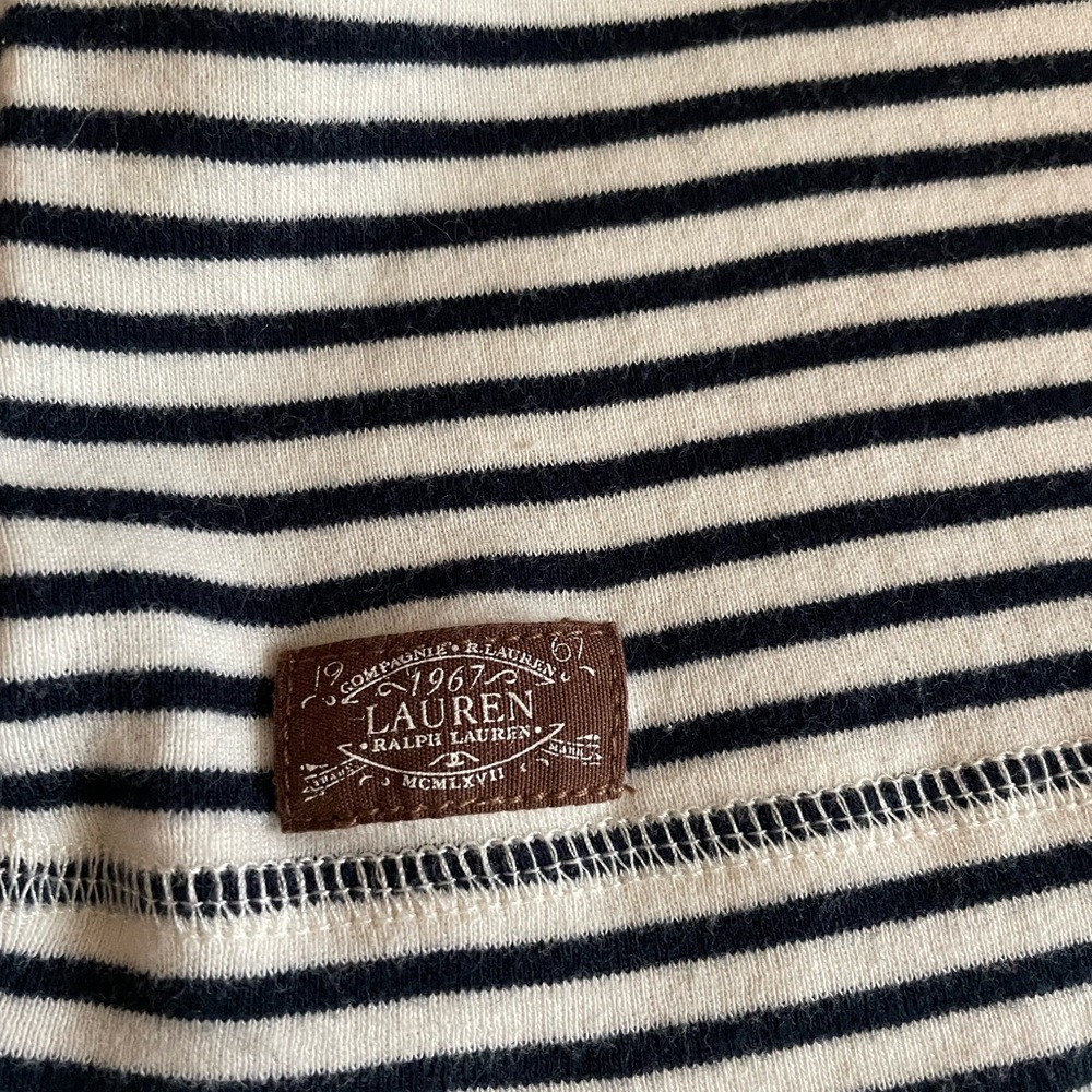 Lauren, Ralph Lauren striped long sleeve top. - Picture 3 of 5